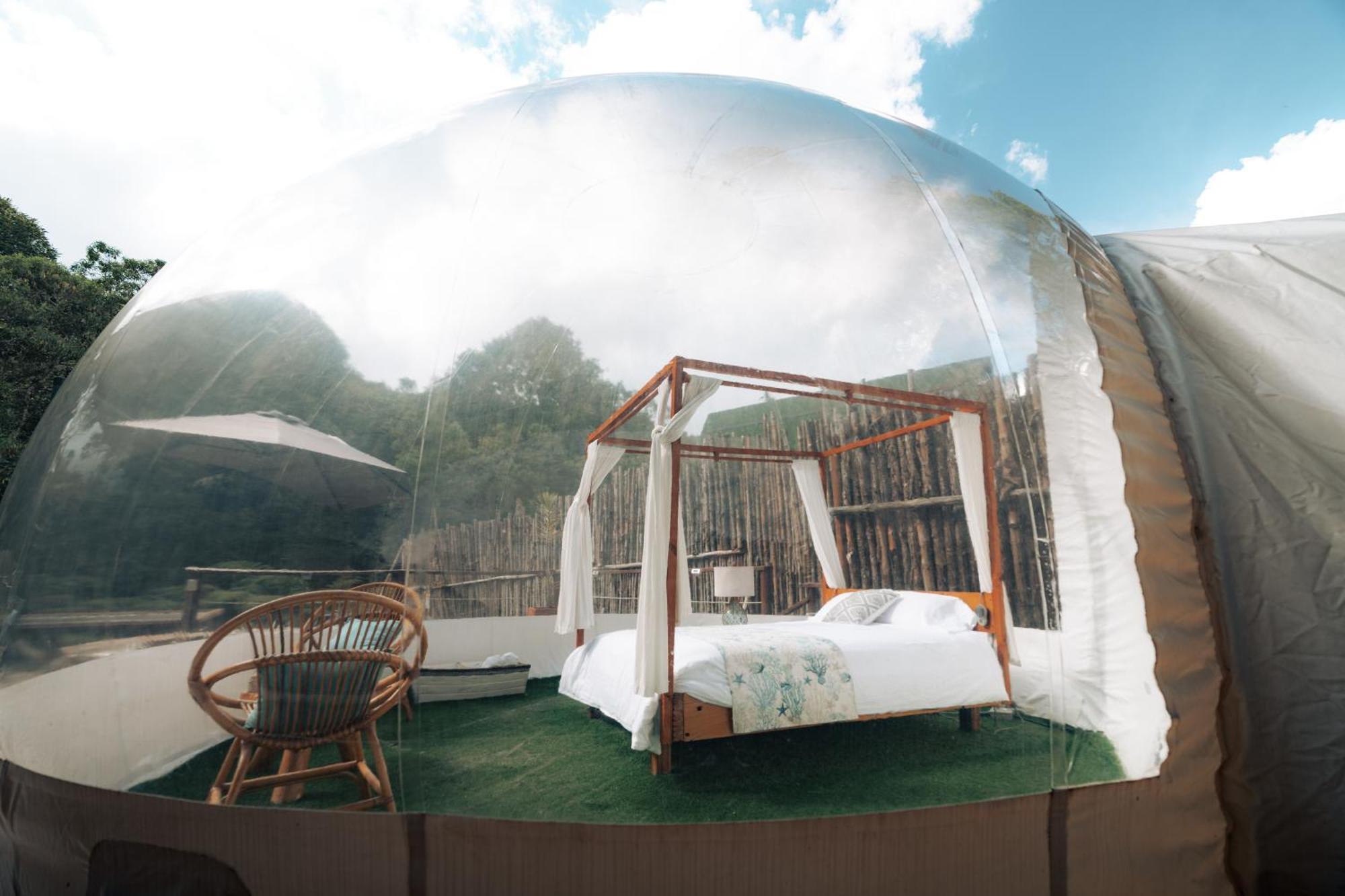 מלון ריונגרו Bubblesky Glamping 15 Min From Medellin מראה חיצוני תמונה