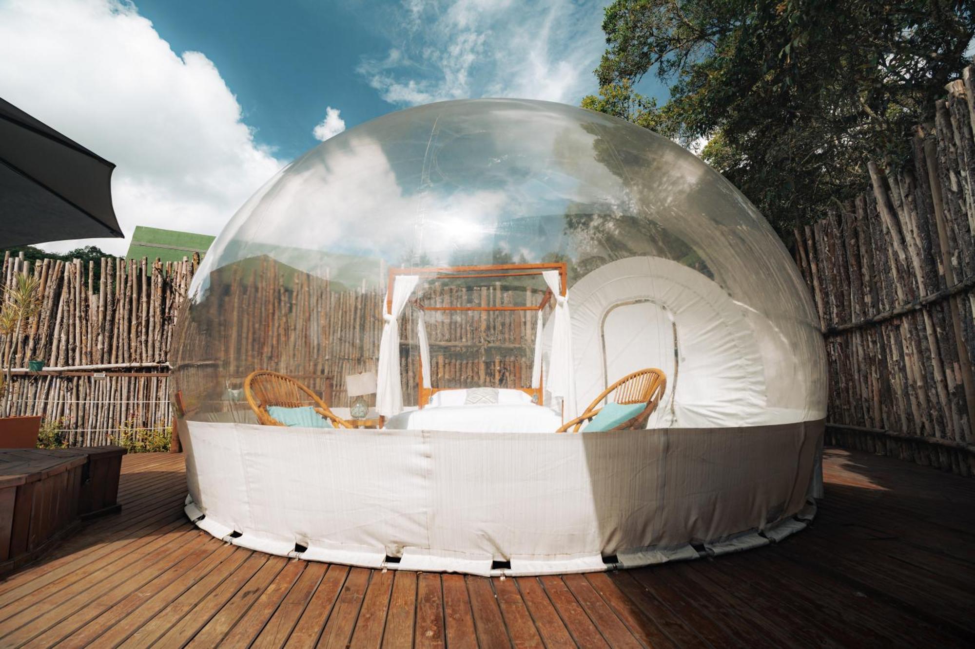 מלון ריונגרו Bubblesky Glamping 15 Min From Medellin מראה חיצוני תמונה