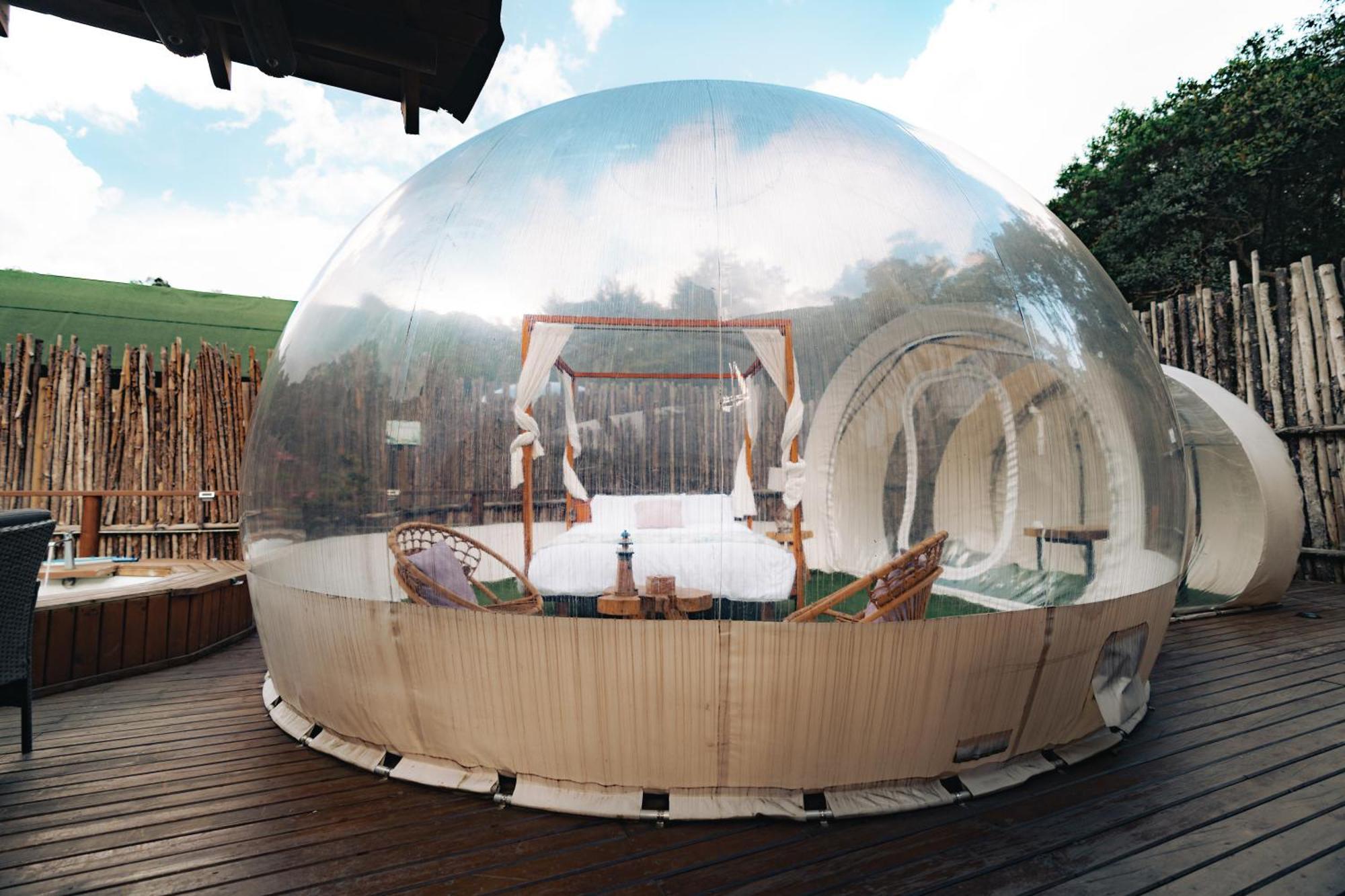 מלון ריונגרו Bubblesky Glamping 15 Min From Medellin מראה חיצוני תמונה